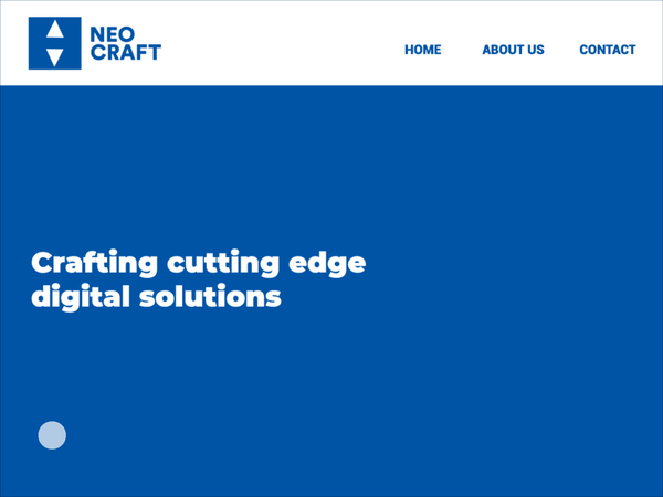 The logo following the cursor on their website