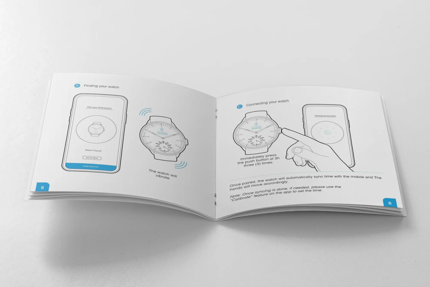 Connecting the watch and phone over Bluetooth