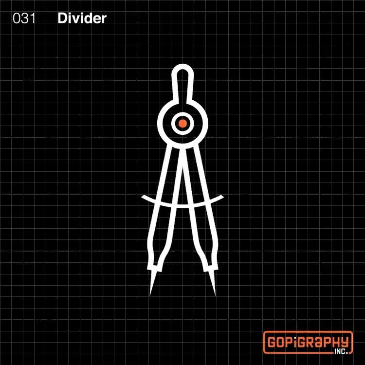 Divider icon graphic design micro animation
