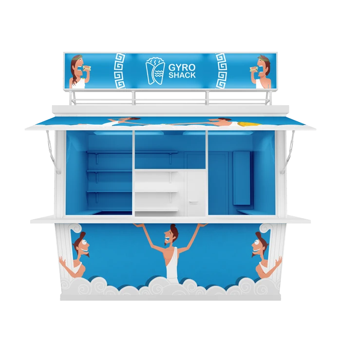 Design for the food kiosk